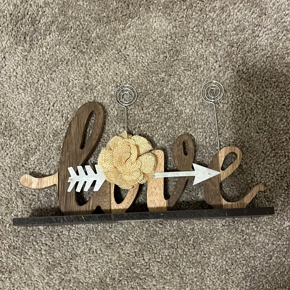 Love photo sign
